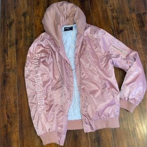 Pink Bomber jacket size  Xl